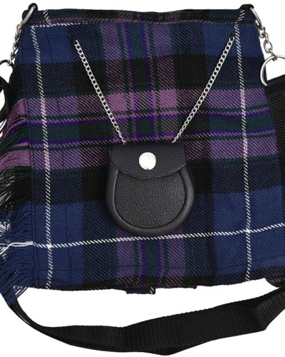 Pride of Scotland Tartan Ladies Kilt Shaped Purse, Tote Bag