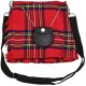 Scottish Royal Stewart Tartan Ladies Kilt Shaped Purse, Traditional Clothing Hand Bag