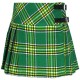 Ladies Irish National Tartan Mini Billie Kilt Mod Skirt Girls Mini Billie Skirt