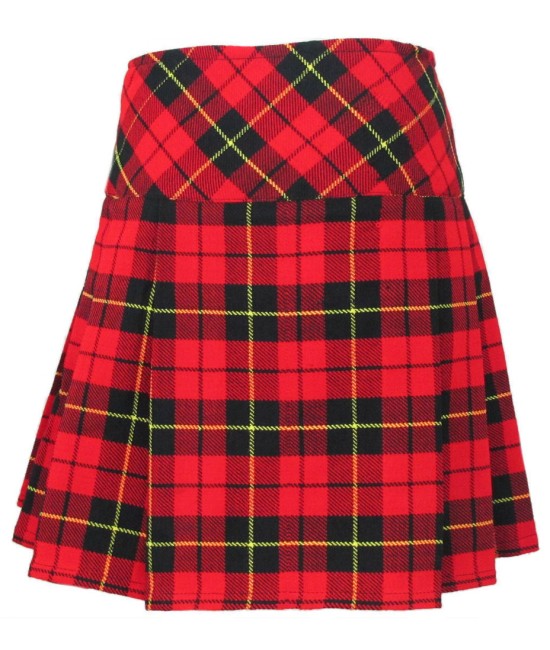 Ladies Wallace Tartan Mini Billie Kilt Mod Skirt Girls Mini Billie Skirt