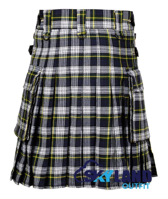 Scottish Dress Gordon Tartan Kilt Modern Utility Kilts