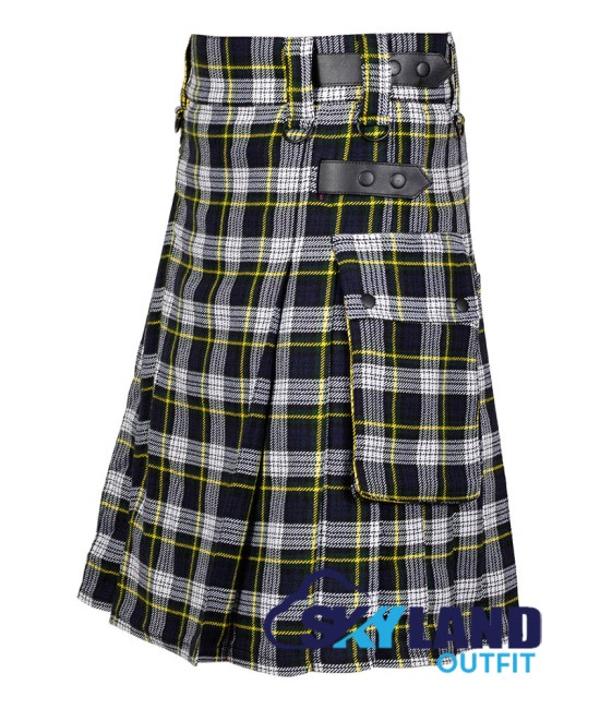 Scottish Dress Gordon Tartan Kilt Modern Utility Kilts