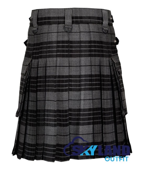 Scottish Gray Watch Tartan Kilt Modern Utility Kilts