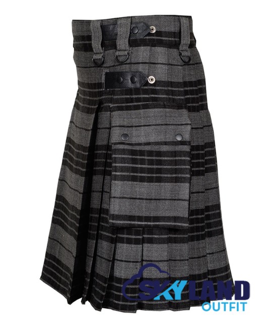 Scottish Gray Watch Tartan Kilt Modern Utility Kilts