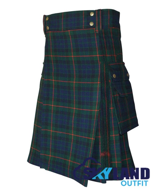 Scottish Gunn Tartan Kilt Modern Utility Kilts