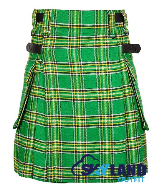 Scottish Irish National Tartan Kilt Modern Utility Kilts