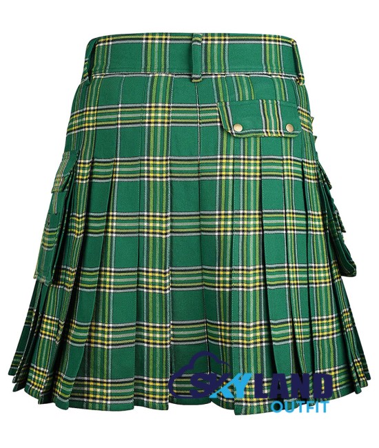 Scottish Irish National Tartan Kilt Utility Modern Kilts