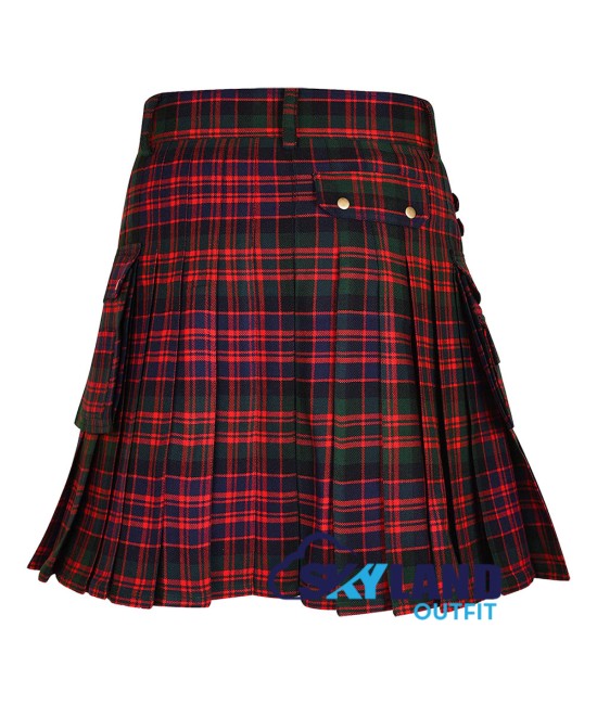 Scottish MacDonald Tartan Kilt Utility Modern Kilts