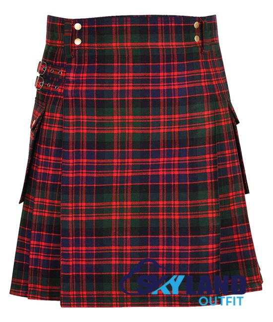 Scottish MacDonald Tartan Kilt Utility Modern Kilts