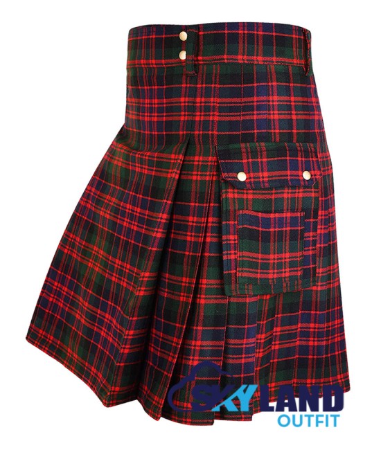 Scottish MacDonald Tartan Kilt Utility Modern Kilts