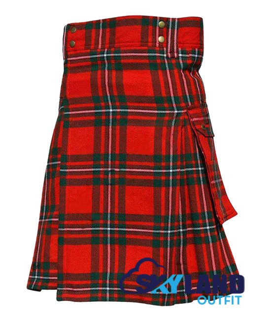 Scottish MacGregor Tartan Kilt Modern Utility Kilts