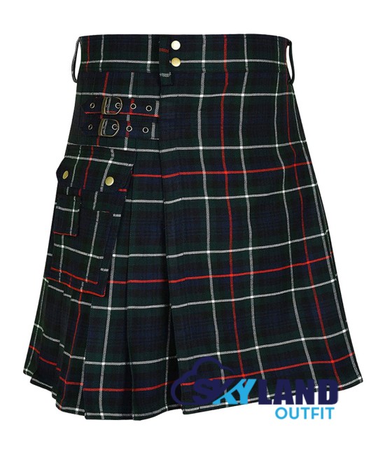 Scottish McKenzie Tartan Kilt Modern Utility Kilts