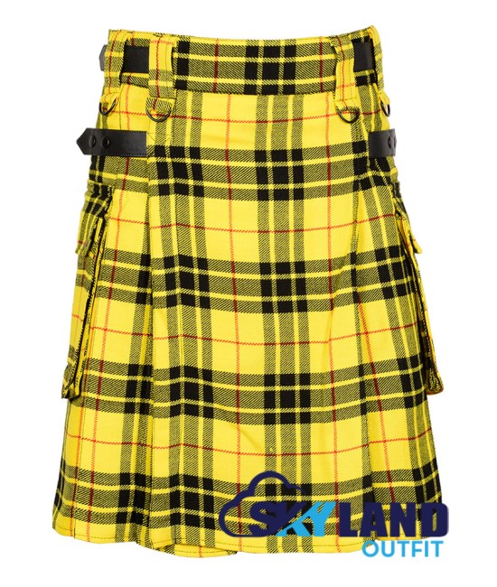 Scottish MacLeod of Lewis Tartan Kilt Modern Utility Kilts