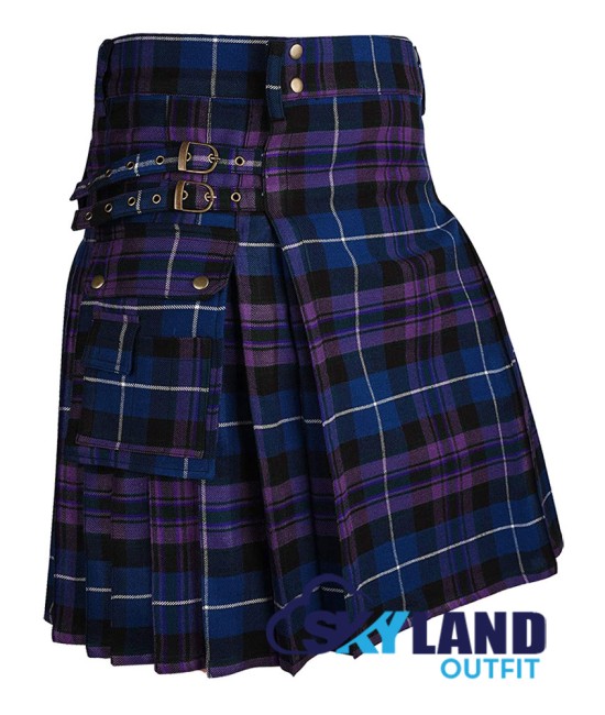 Scottish Pride of Scotland Tartan Kilt Utility Modern Kilts