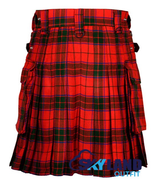 Scottish Rose Tartan Kilt Modern Utility Kilts