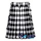 Scottish White Black Rob Roy Tartan Kilt Modern Utility Kilts