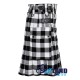 Scottish White Black Rob Roy Tartan Kilt Modern Utility Kilts