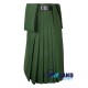 Scottish 8-Yard Forest Green Wool Kilt with 3 Detachable Pockets