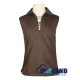 Jacobite Ghillie Kilt Shirt Brown Cotton Jacobean Sleeveless Shirt